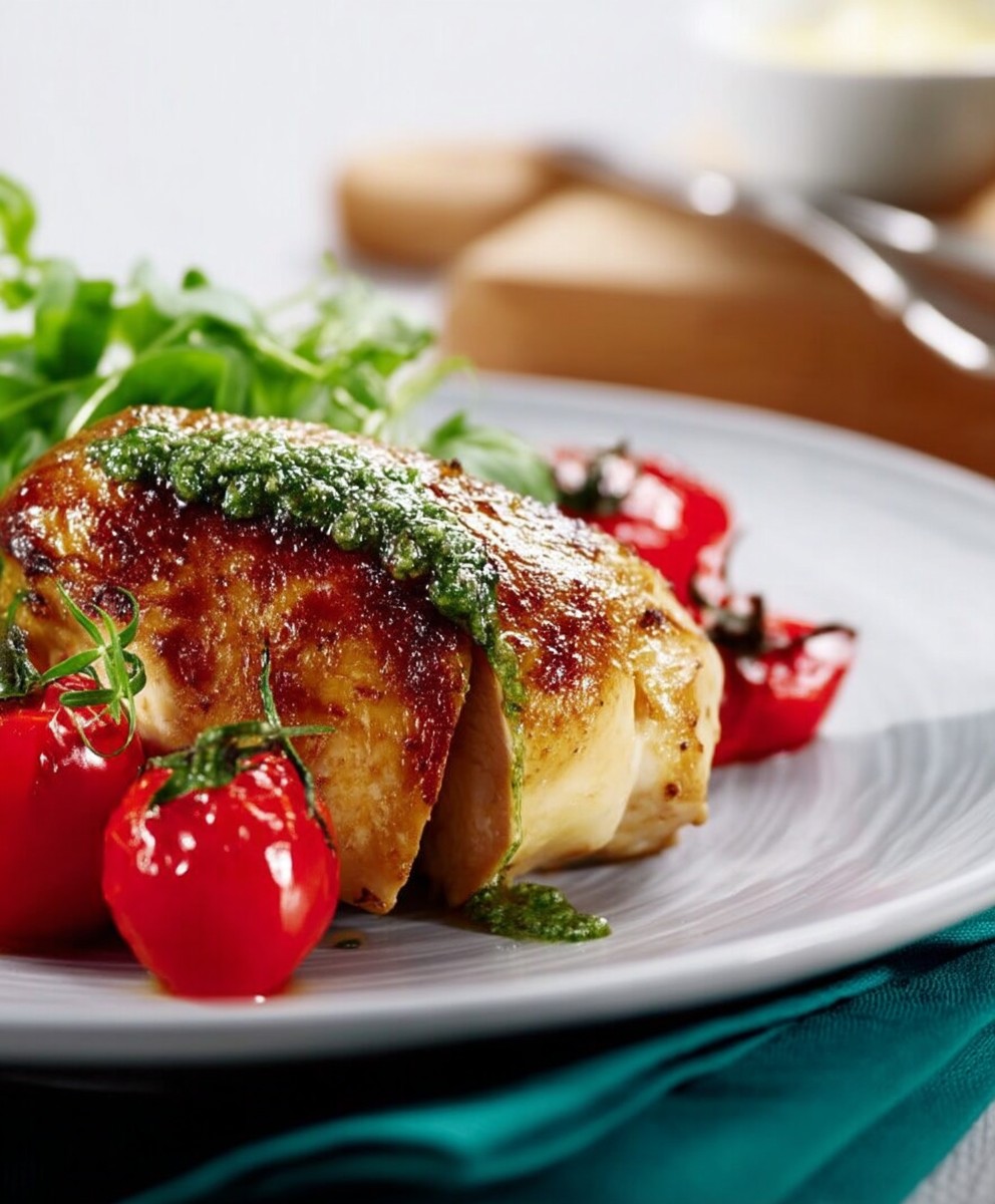 Poulet pesto pimenté