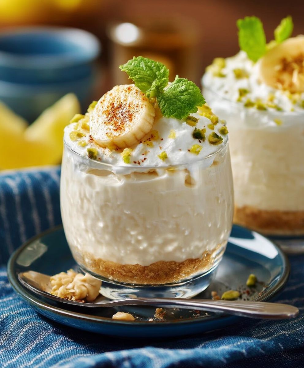 Mousse banane citron