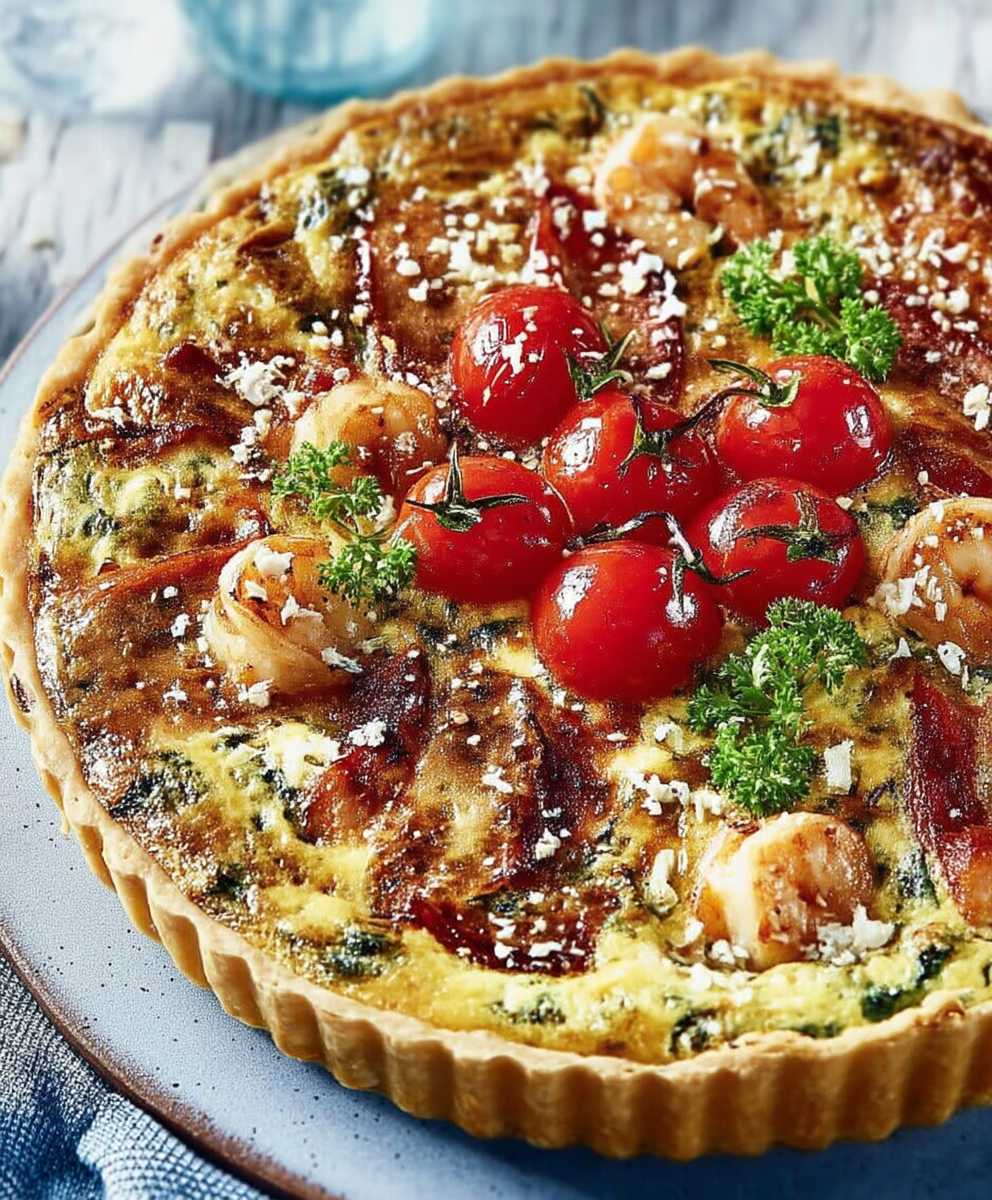 Quiche terre mer