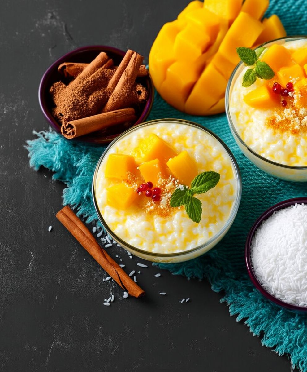 Riz au lait mangue