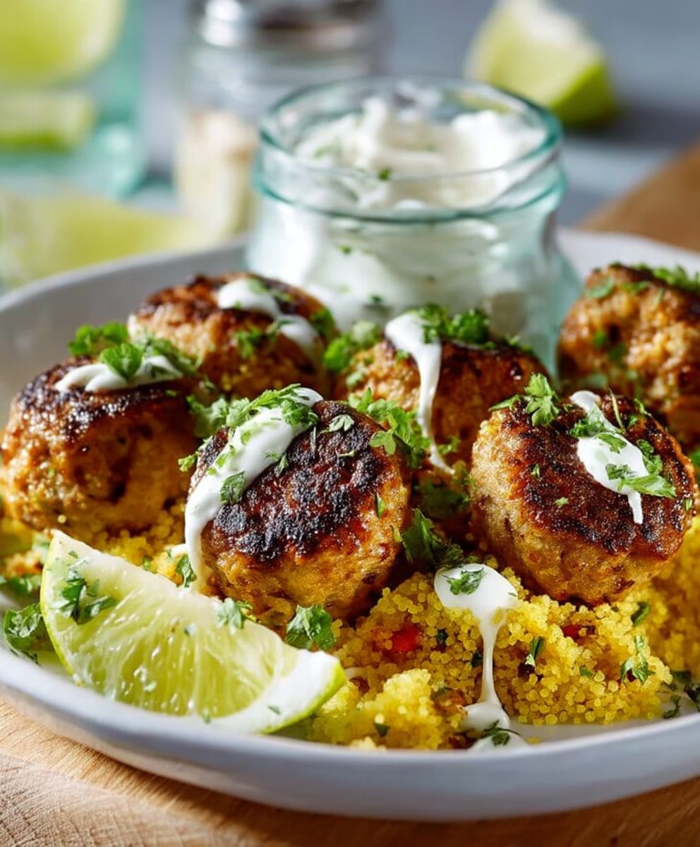 Boulettes de volaille semoule parfumée