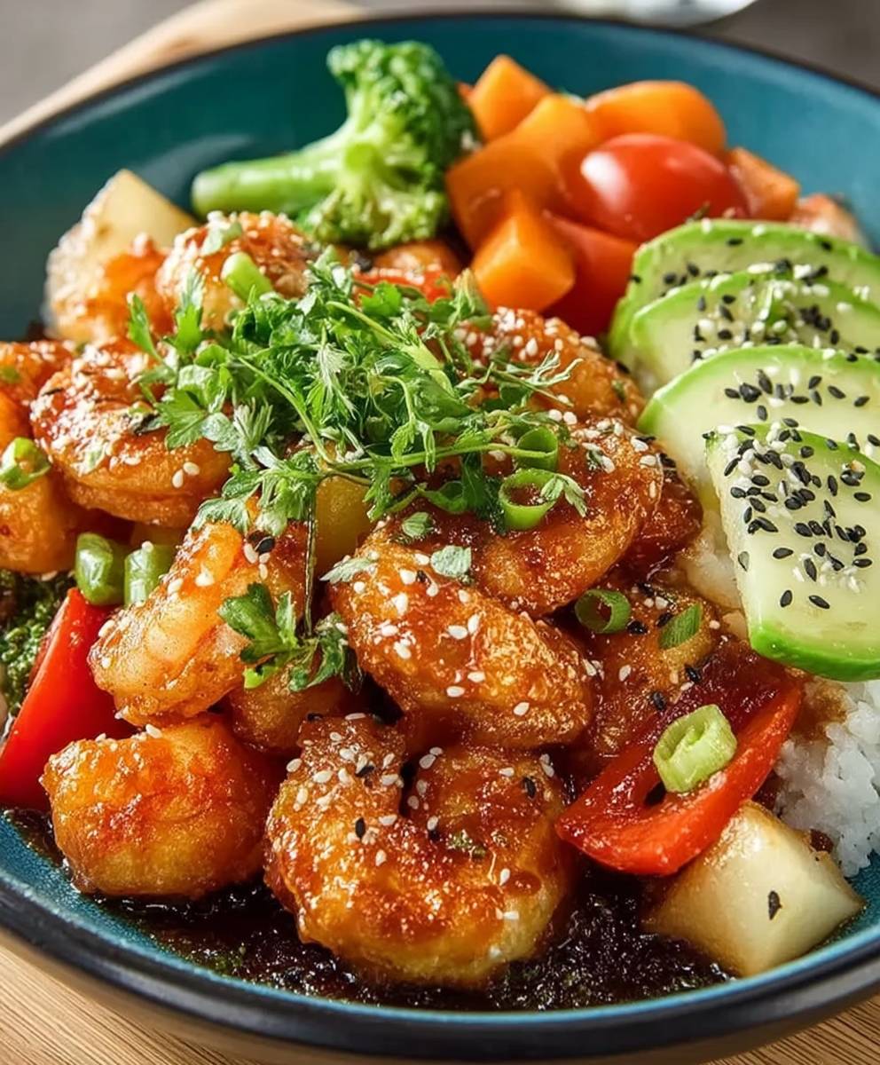 Bol Bang Bang crevettes riz
