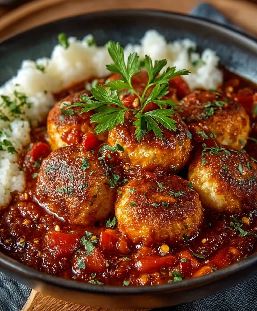 Boulettes d'agneau sauce tomate