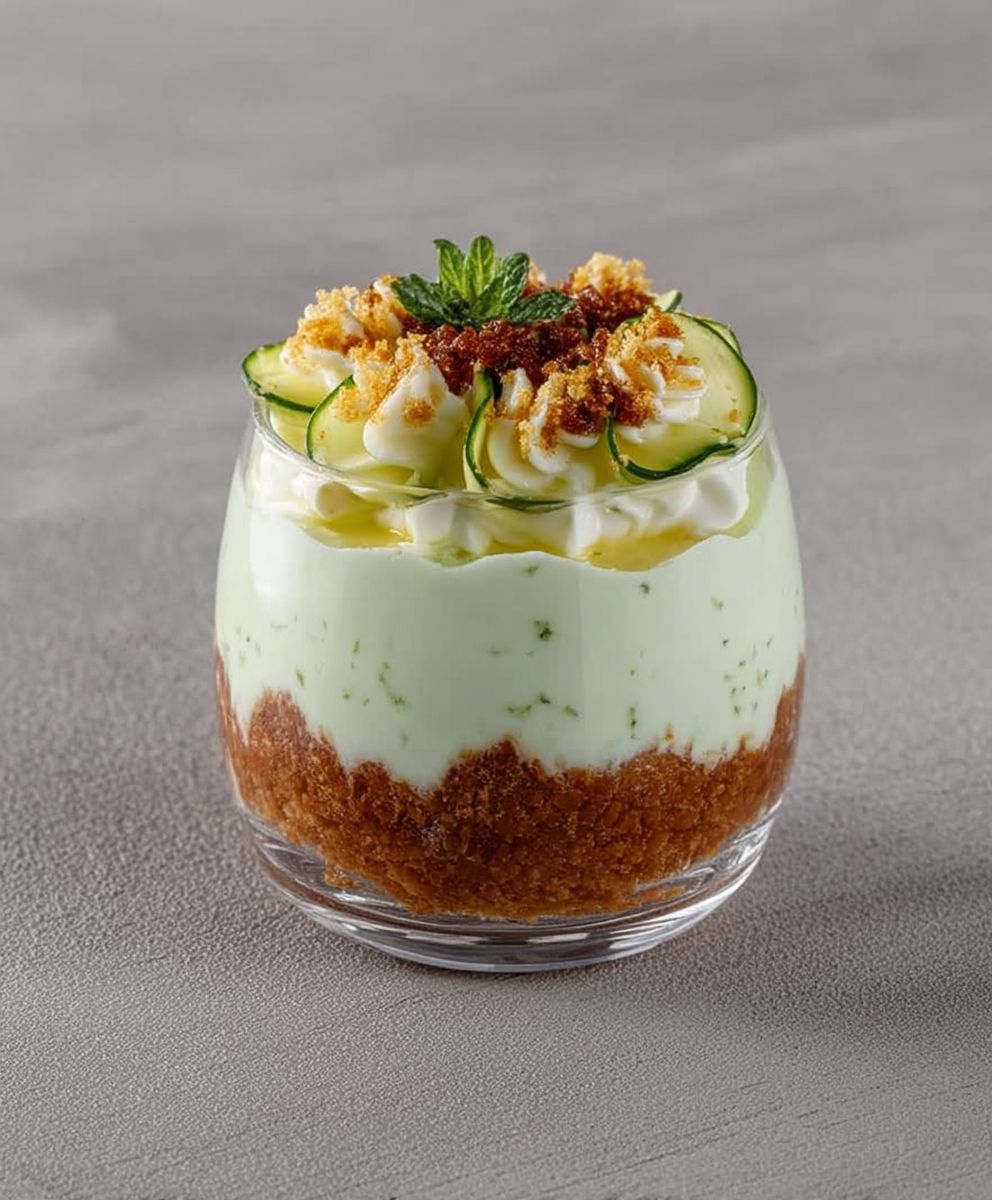 Cheesecake salé concombre