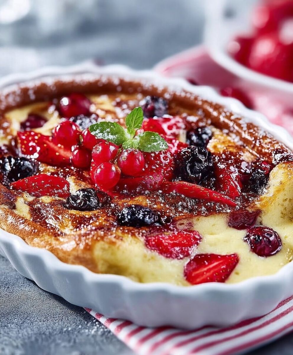 Clafoutis fruits rouges