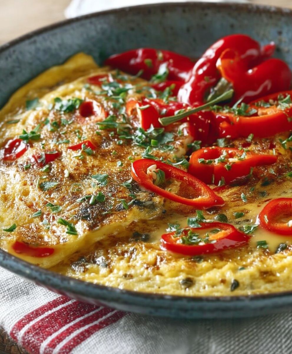 Omelette aux piments facile