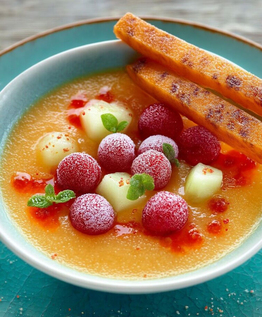Soupe froide melon