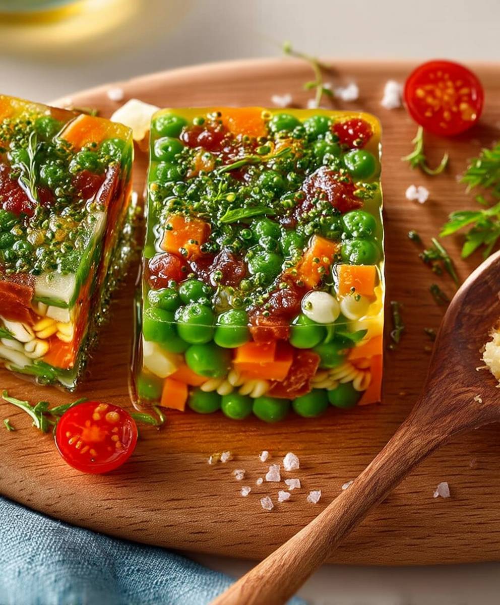 Aspic de minestrone