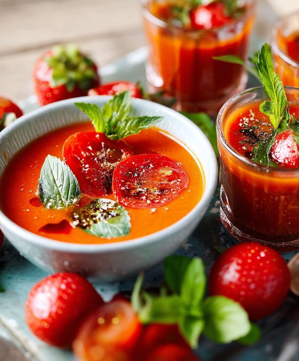 Gaspacho tomates fraises