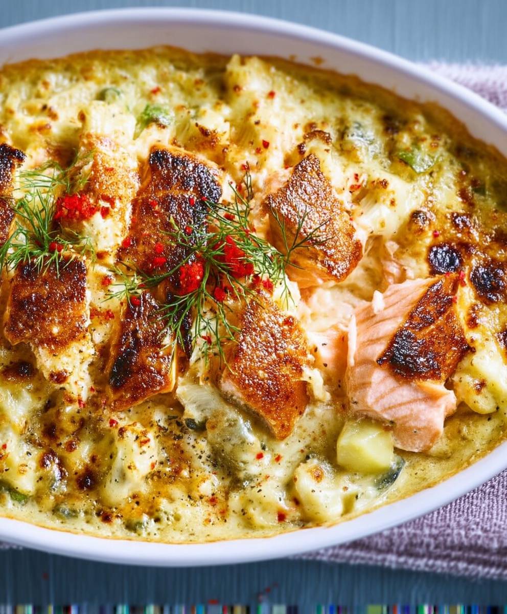 Gratin saumon facile