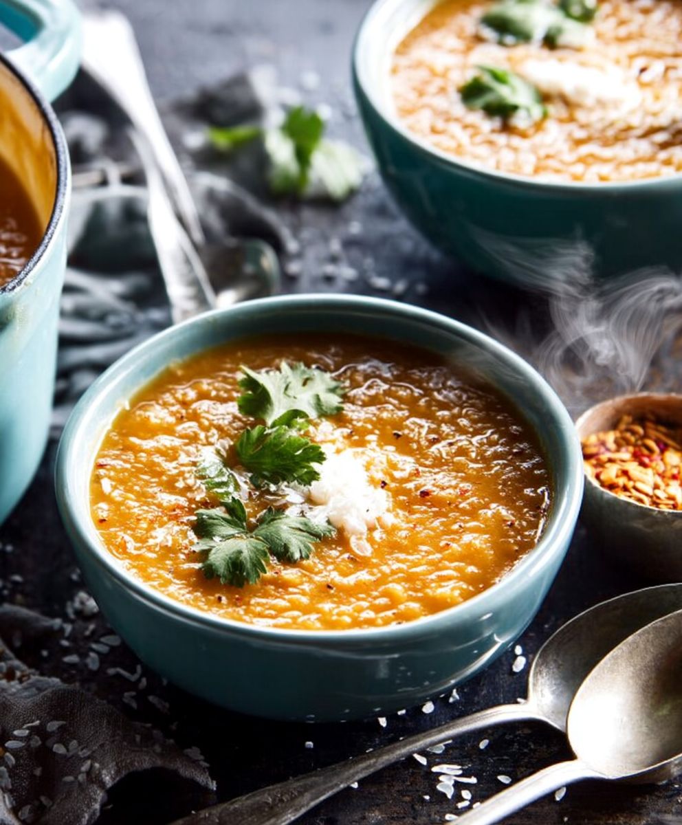 Soupe lentilles corail