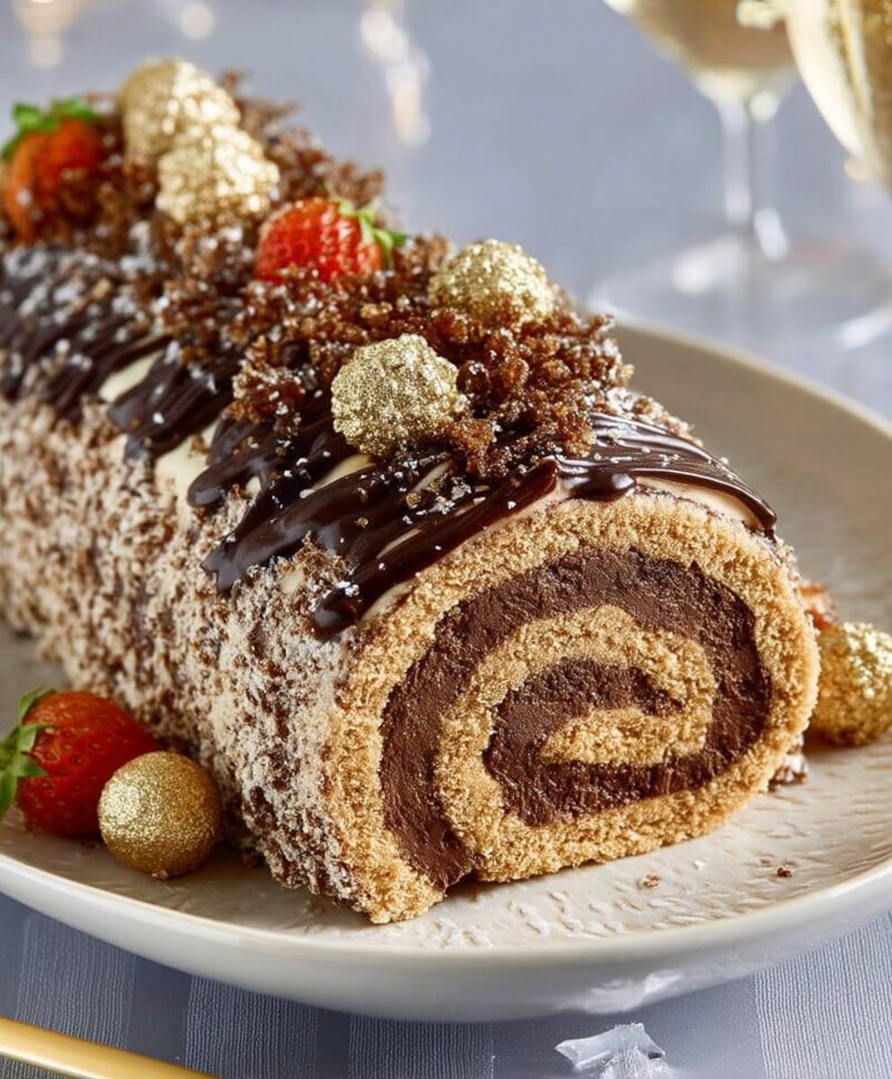 Buche chocolatée facile