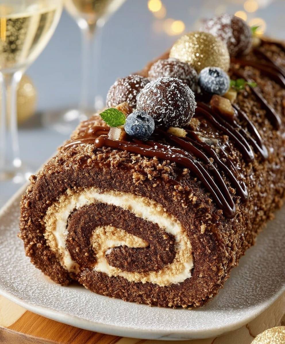 Buche chocolatée facile
