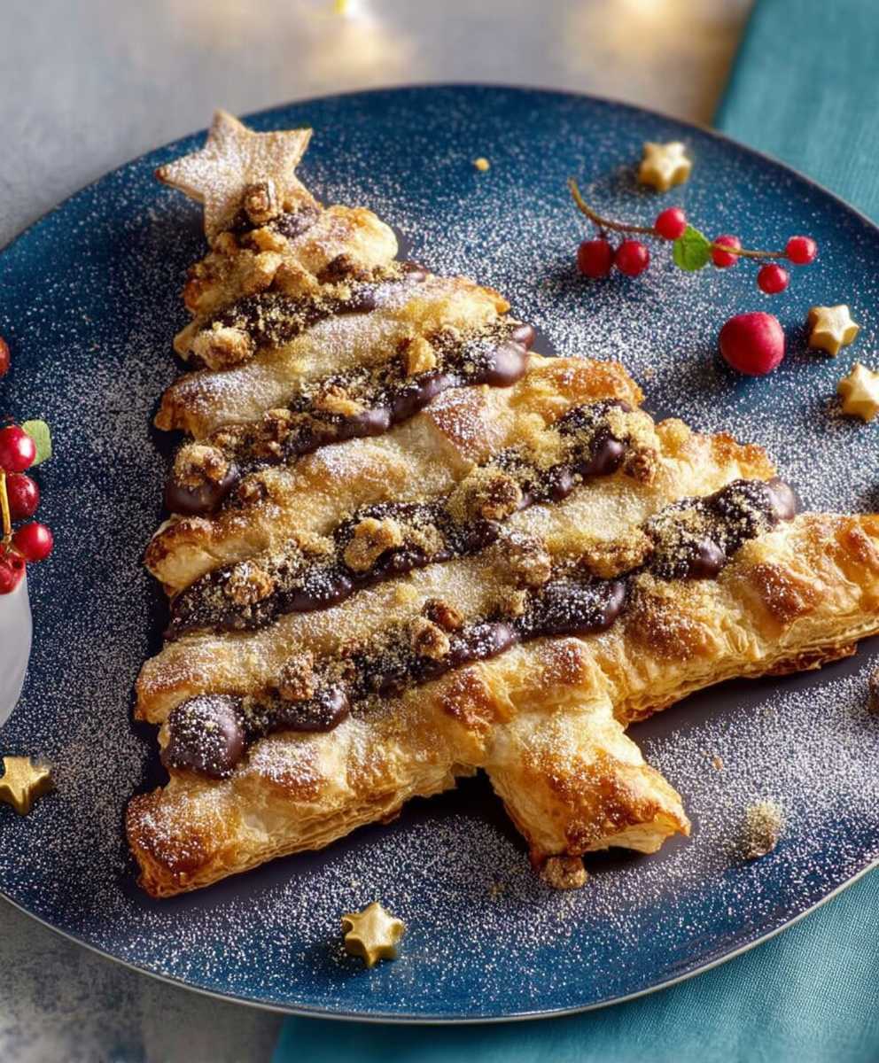 Sapin feuilleté chocolat
