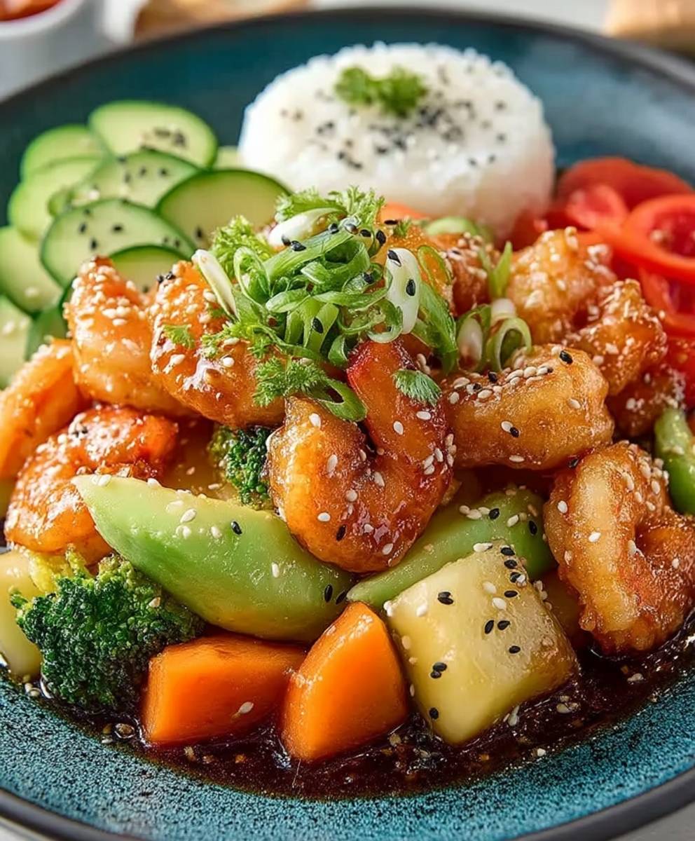 Bol Bang Bang crevettes riz