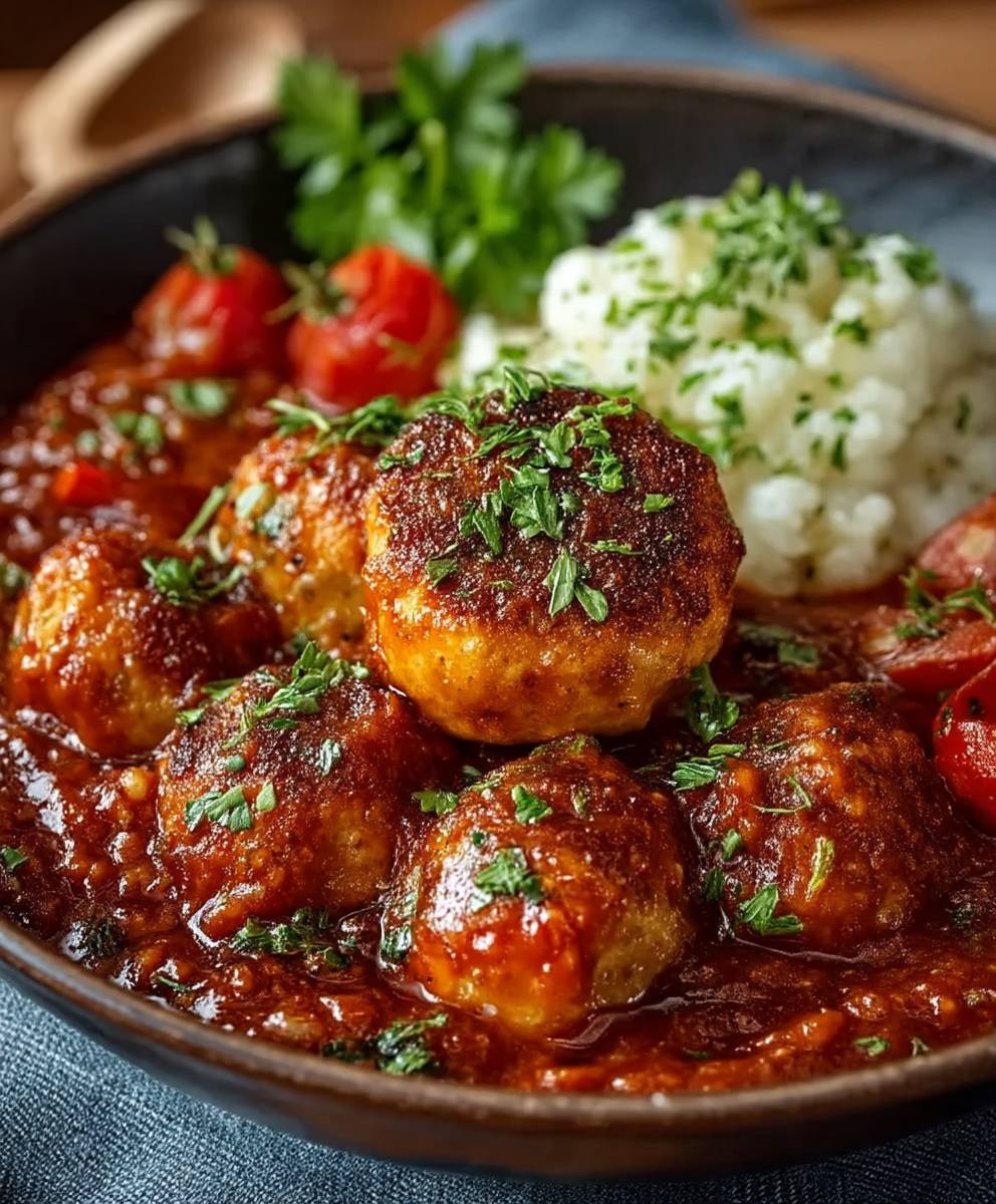 Boulettes d'agneau sauce tomate
