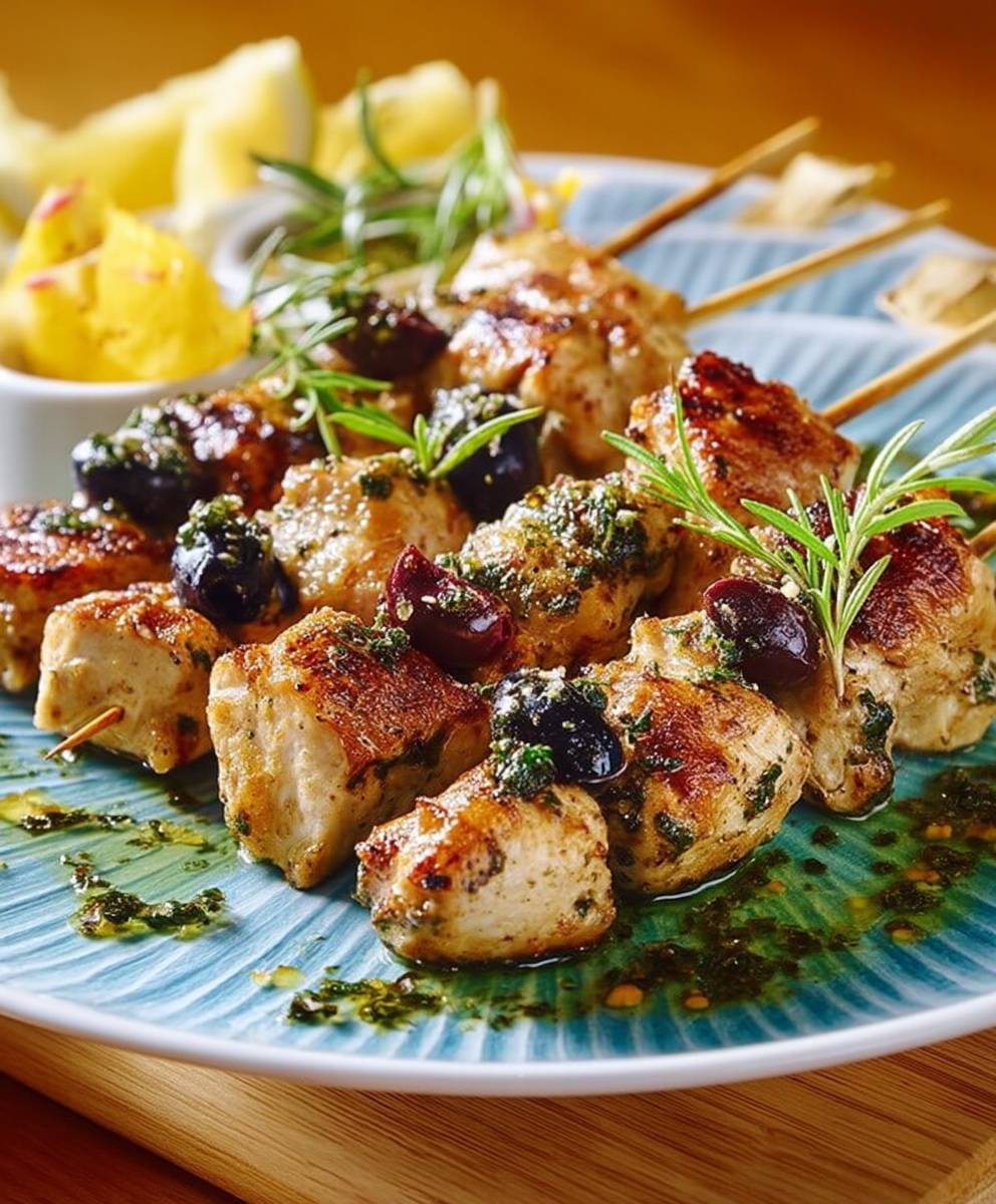 Brochettes de poulet faciles