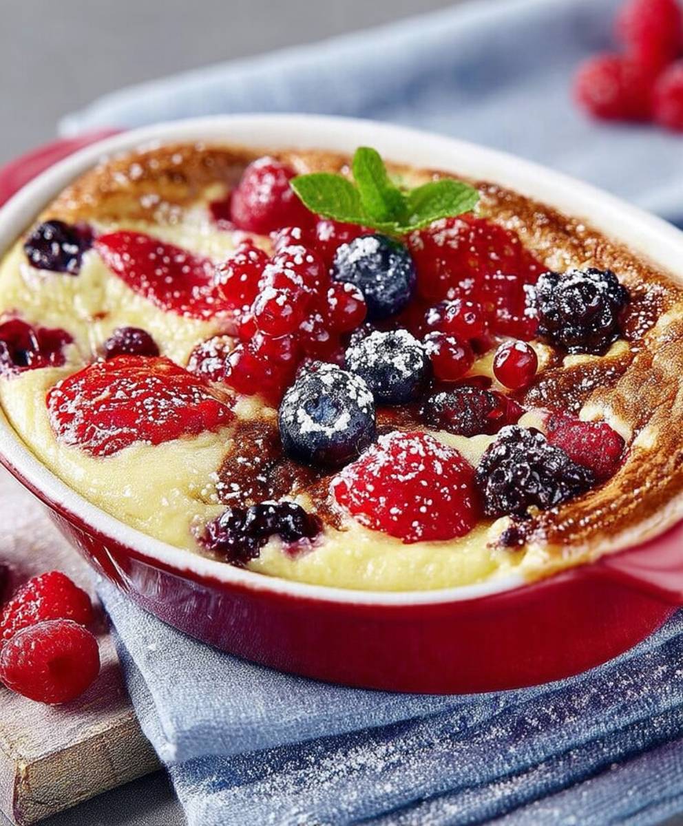 Clafoutis fruits rouges