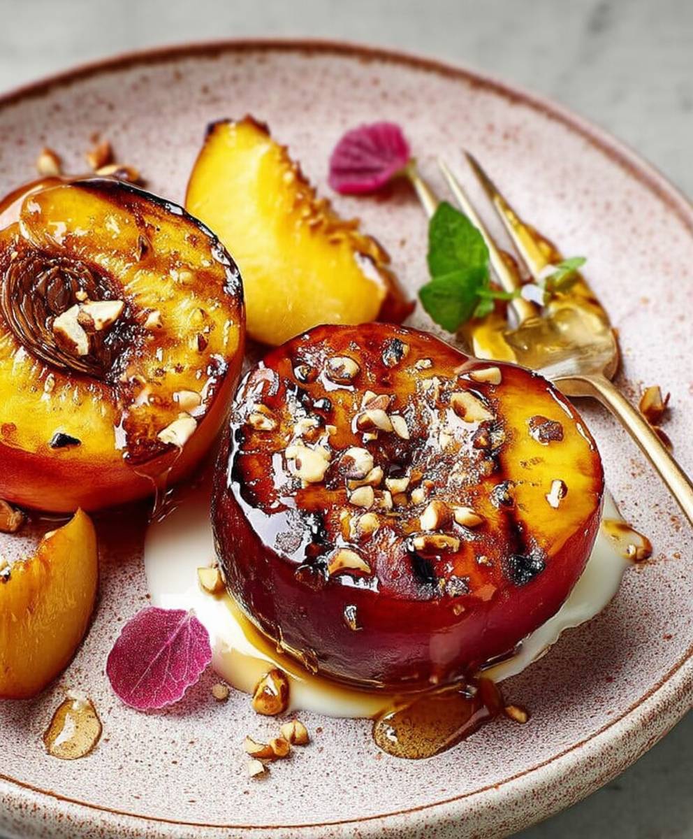 Nectarine miel noisettes