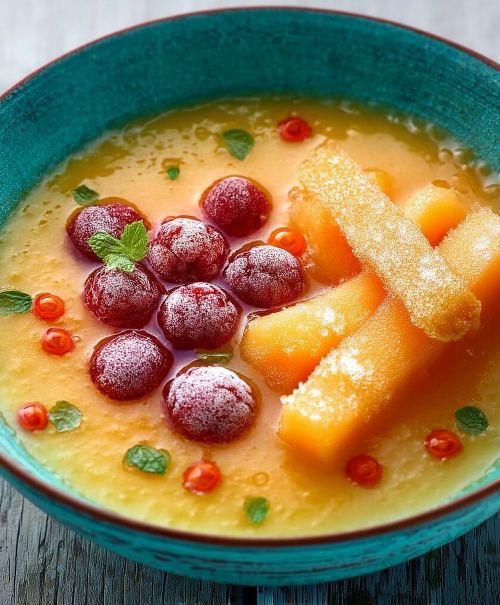 Soupe froide melon