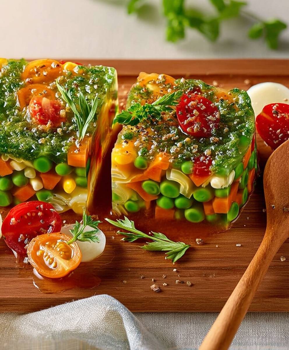 Aspic de minestrone