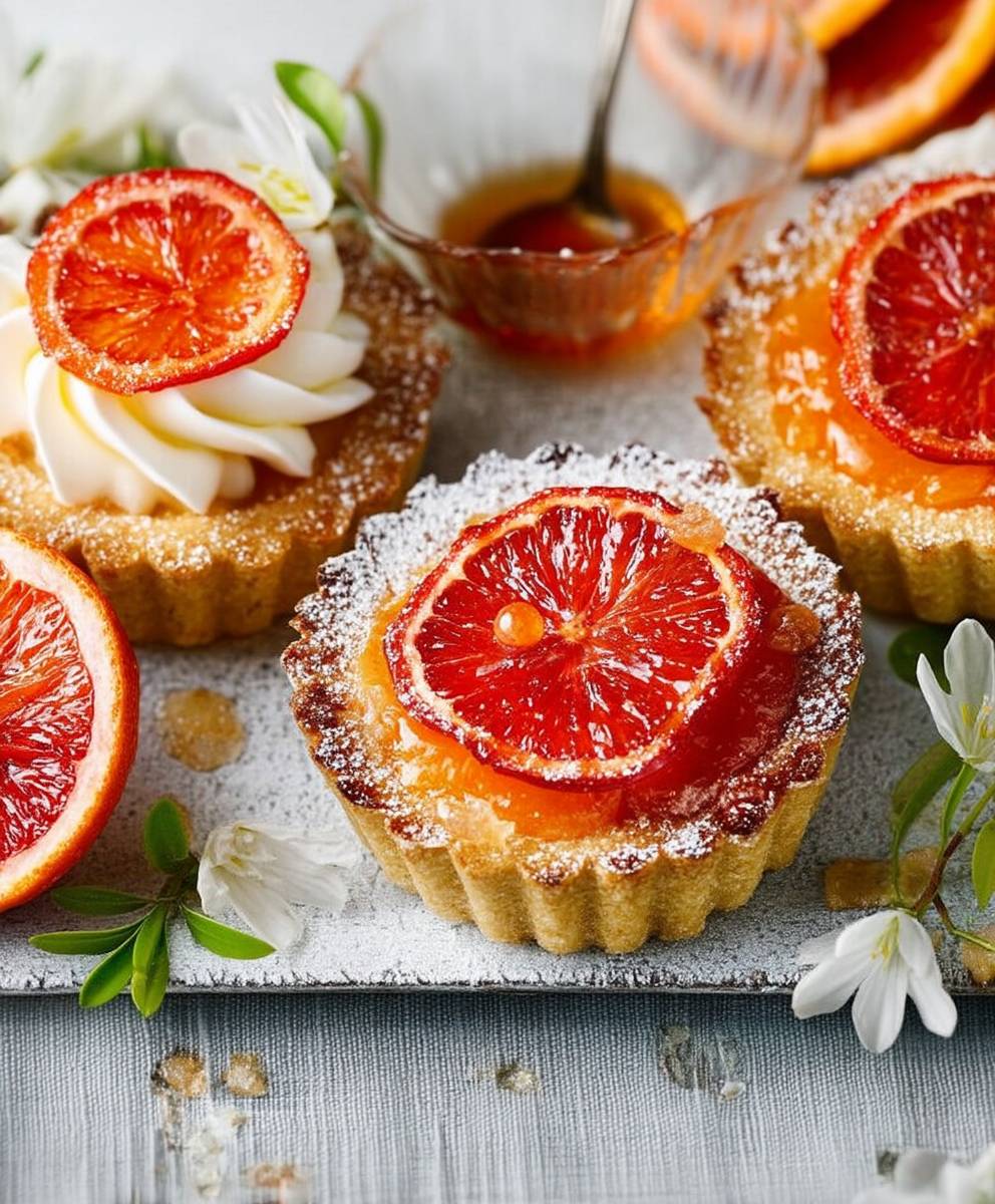 Tartelettes financières orange