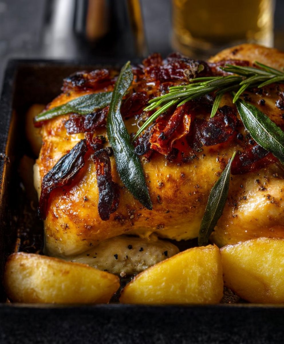 Poulet rôti à la bière