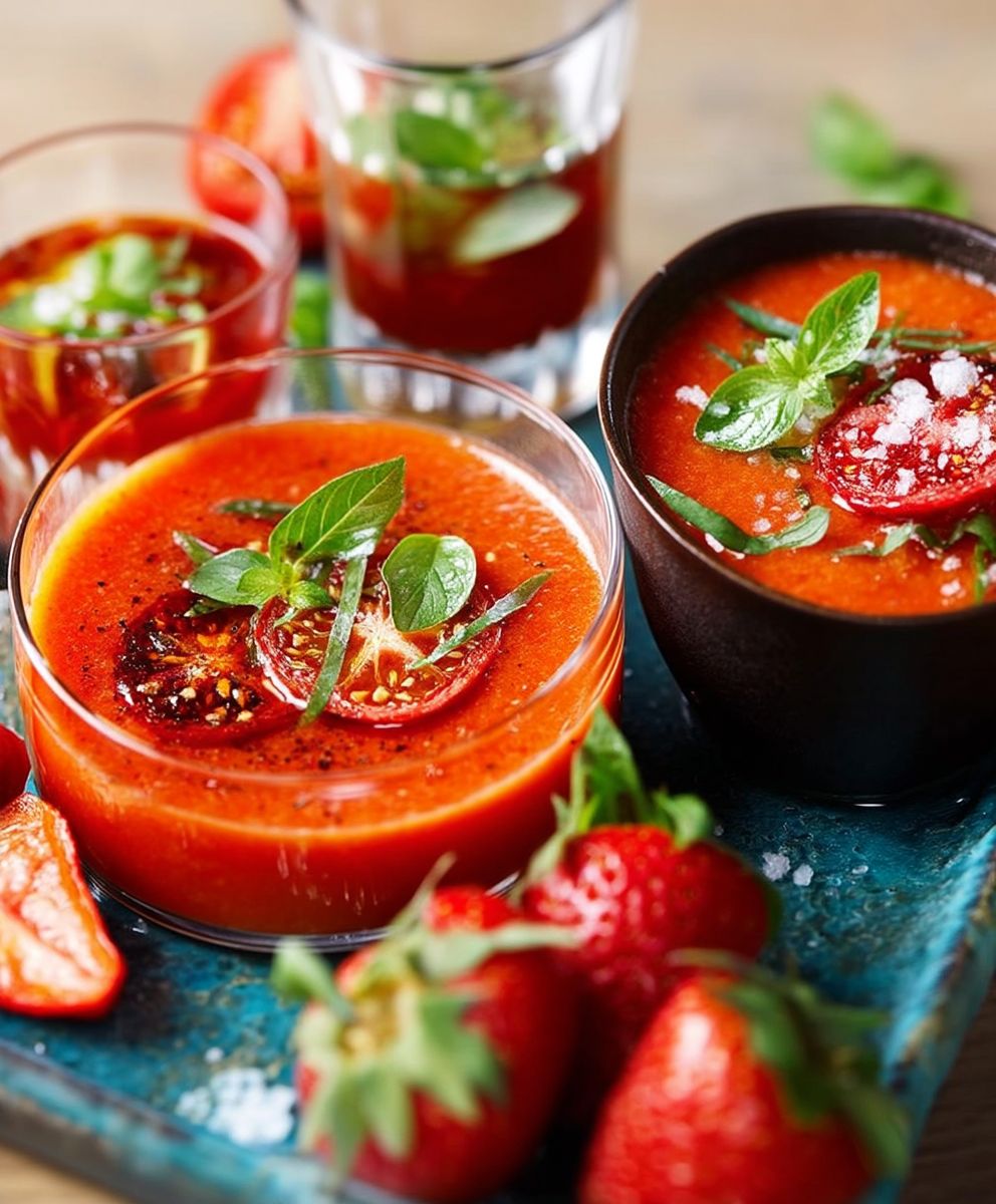 Gaspacho tomates fraises