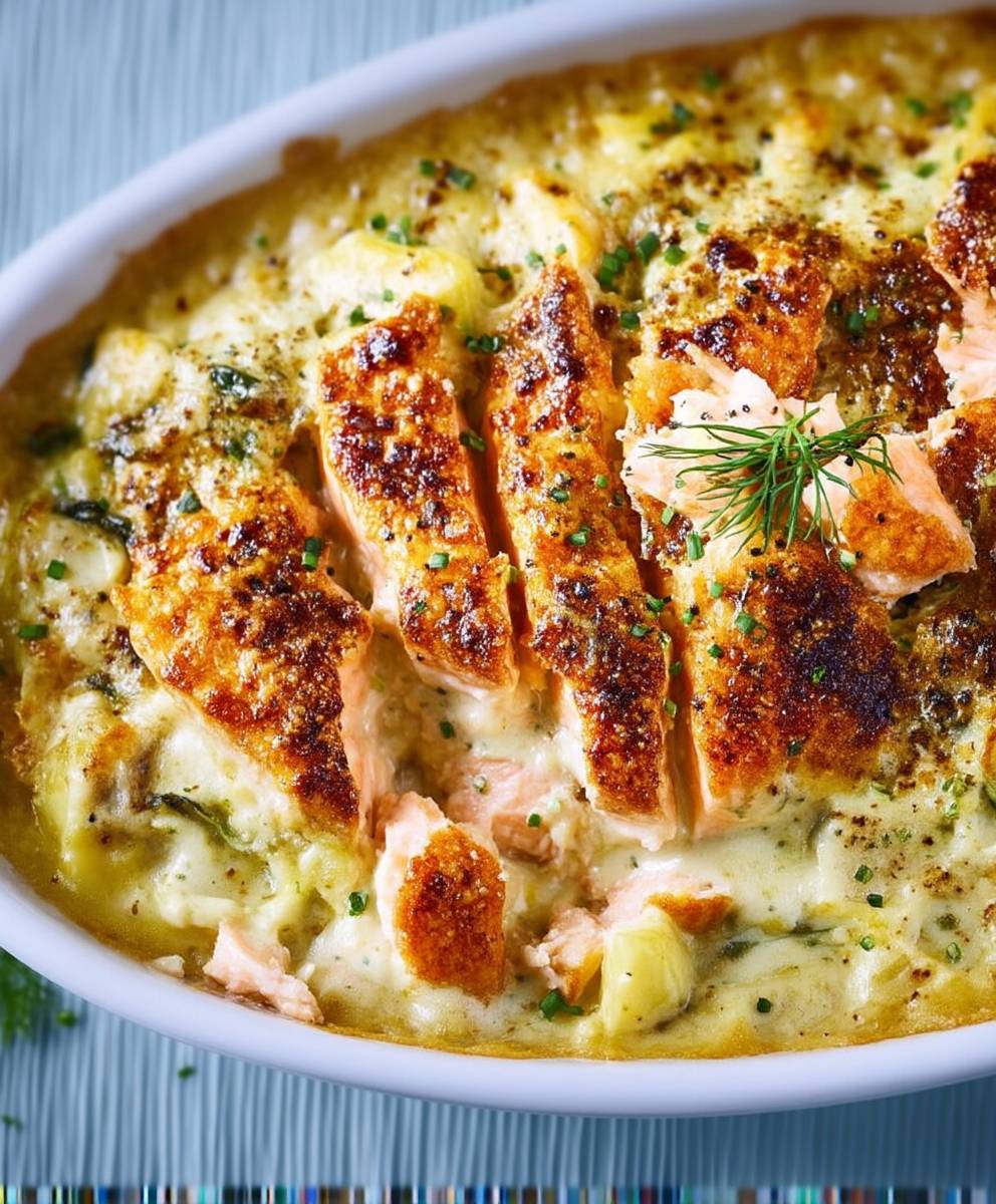 Gratin saumon facile