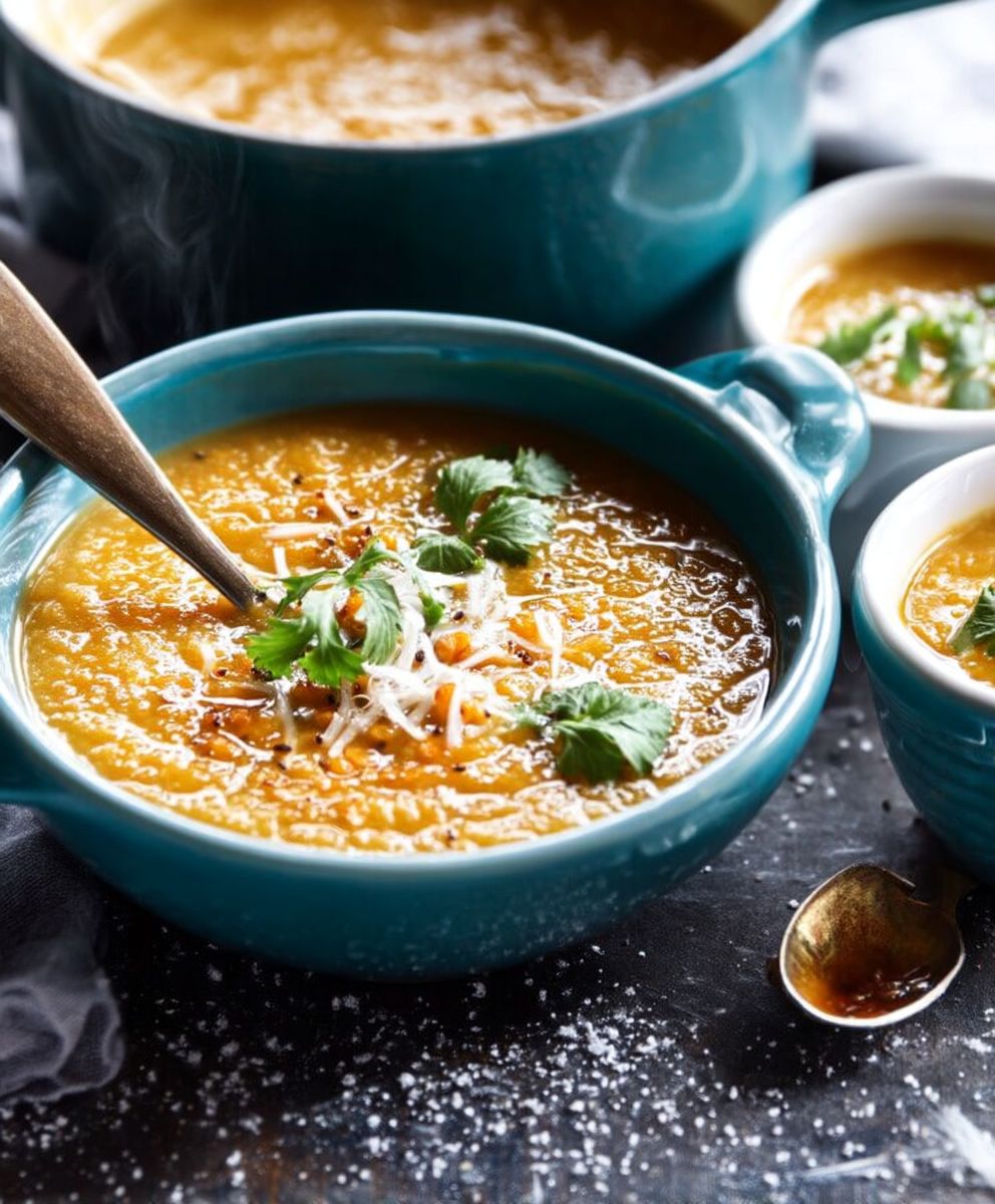Soupe lentilles corail