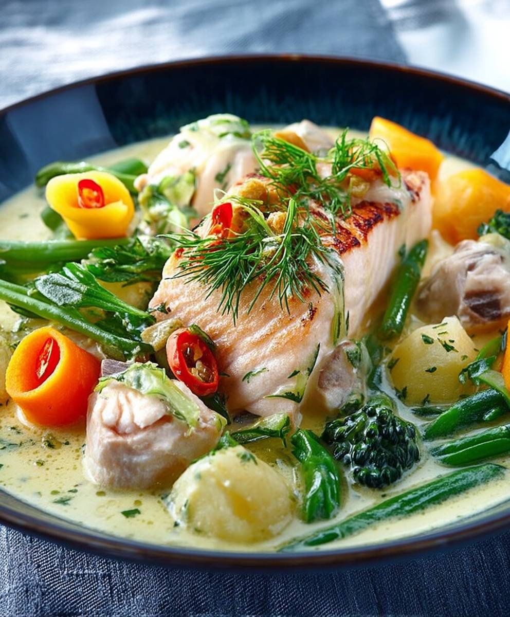 Blanquette saumon facile