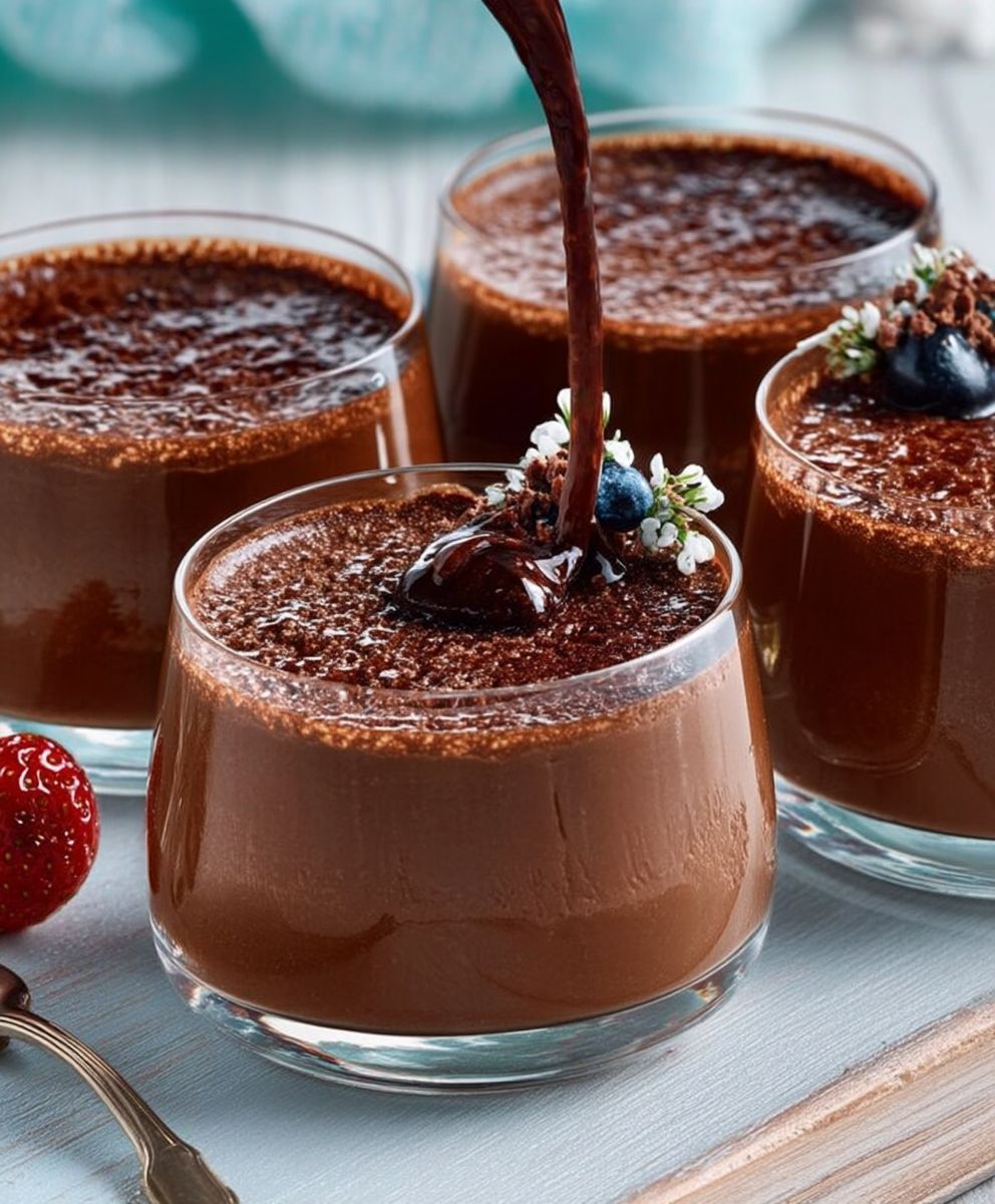 Crèmes au chocolat maison
