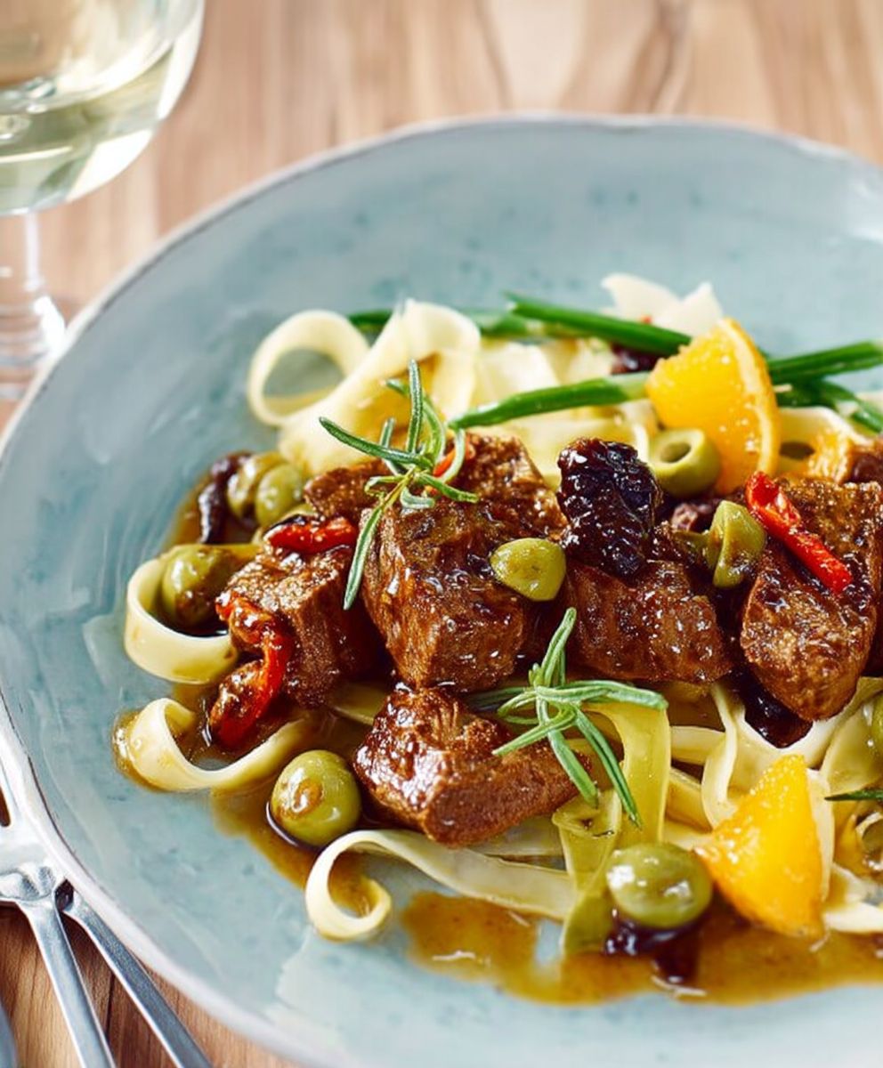 Sauté de boeuf aux olives