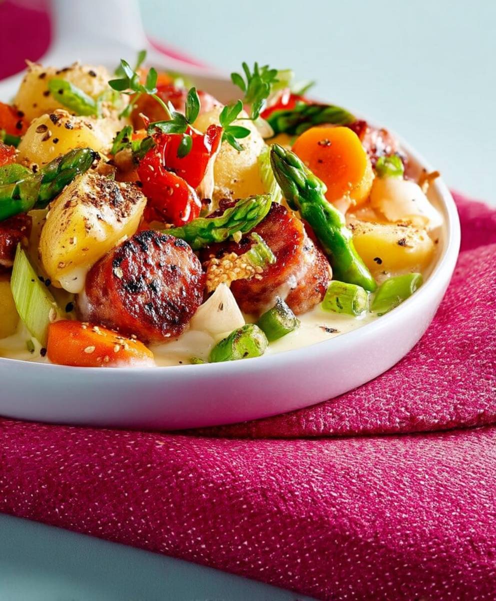Sauté légumes saucisses