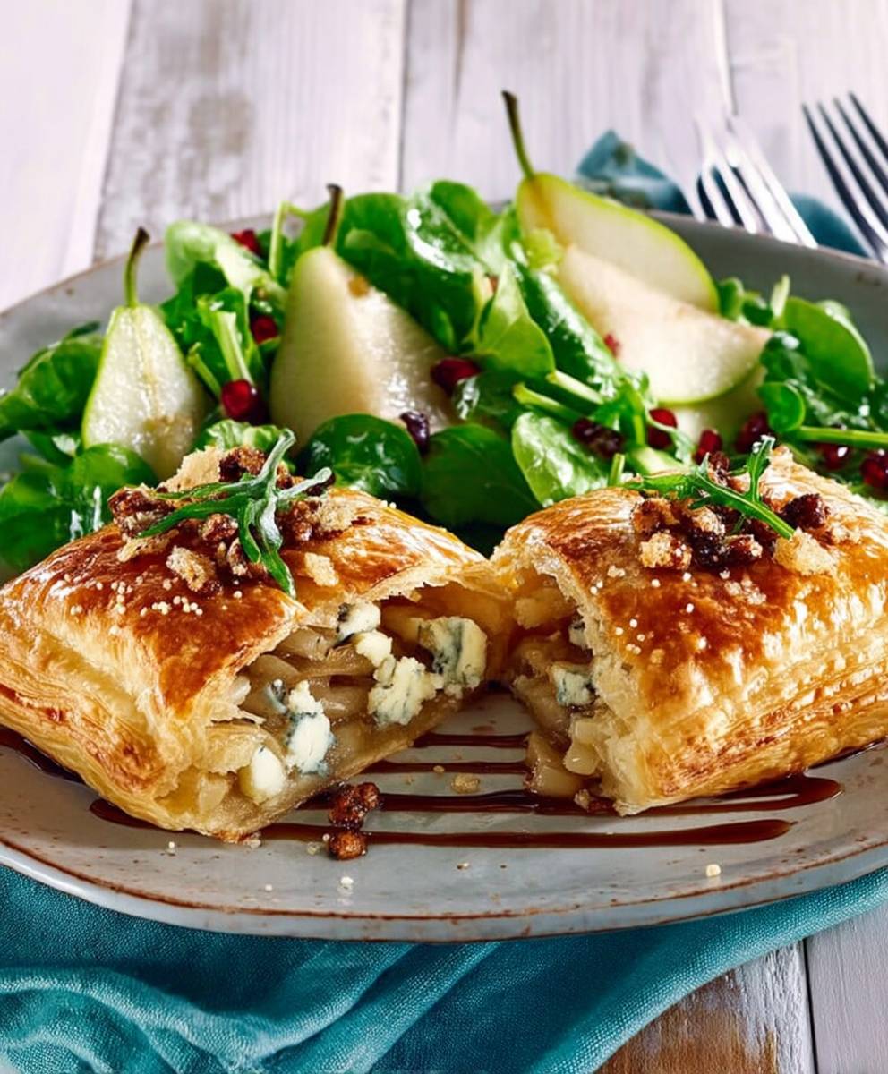 Feuilletés poire gorgonzola