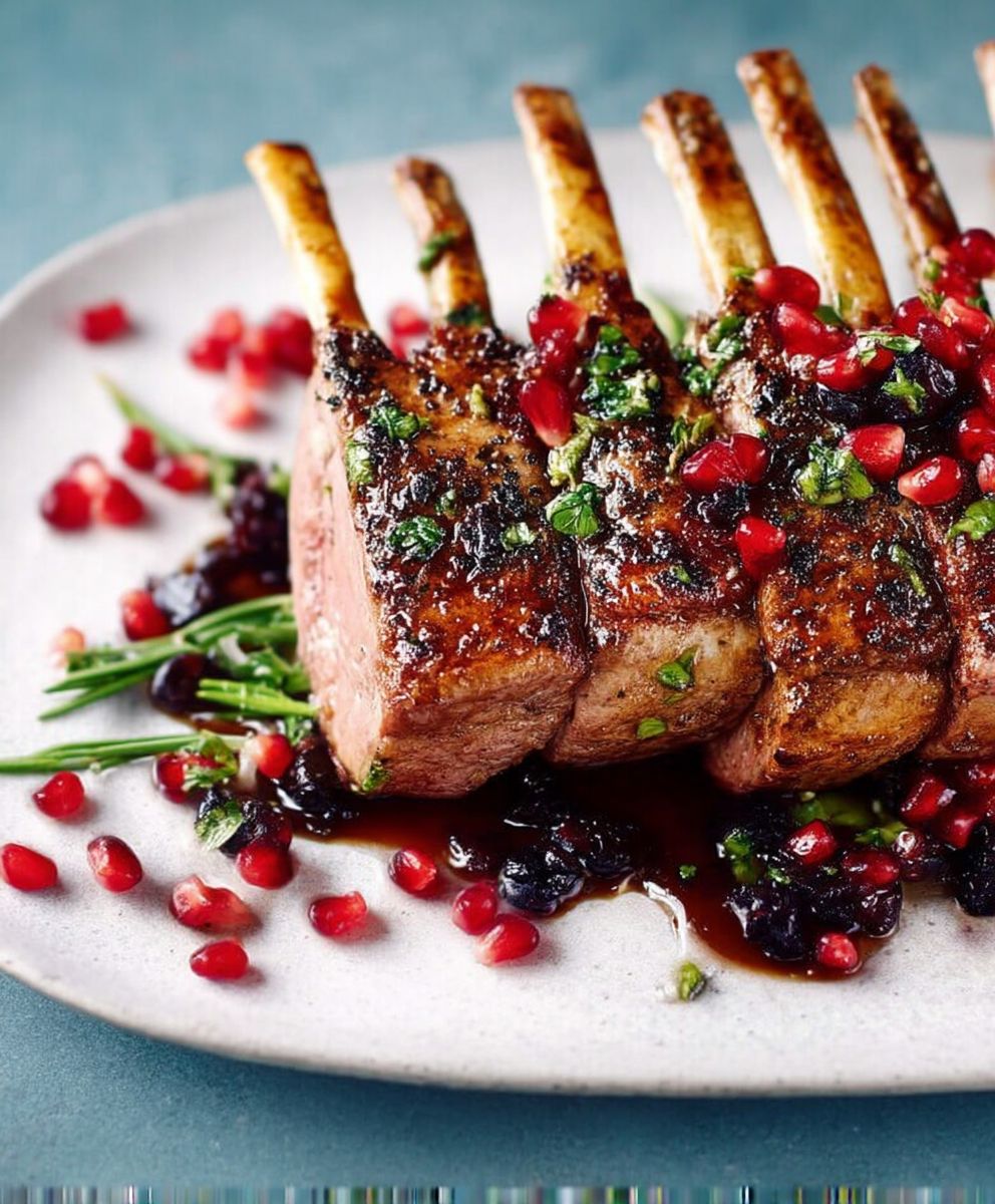 Carre agneau sauce vin