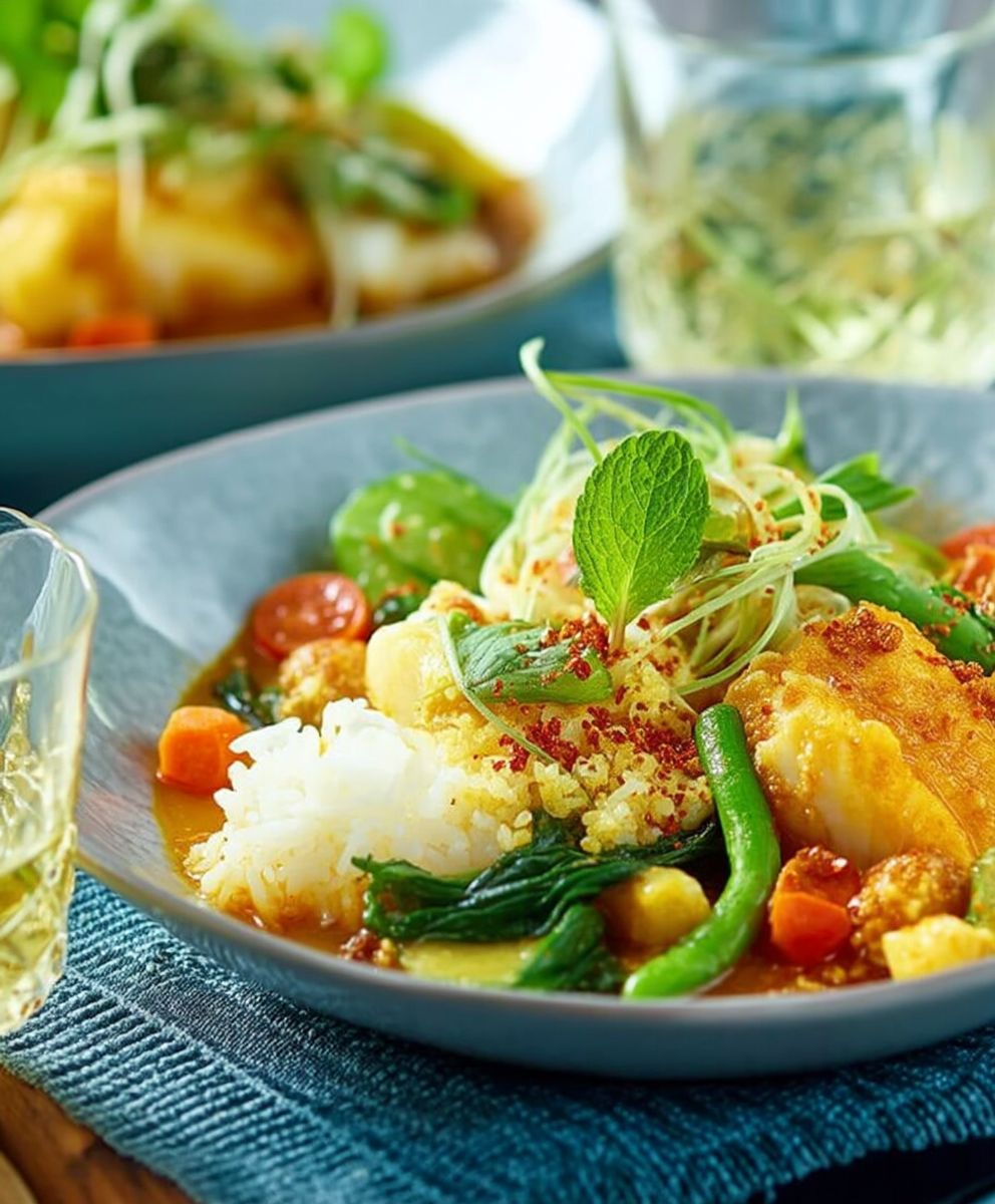 Curry de cabillaud facile