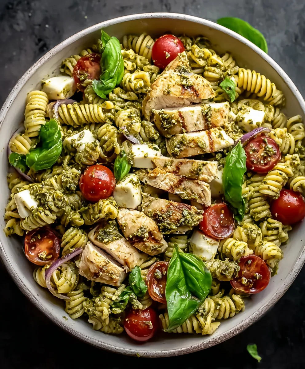Salade Pâtes Poulet Pesto Facile: Recette Rapide & Délicieuse