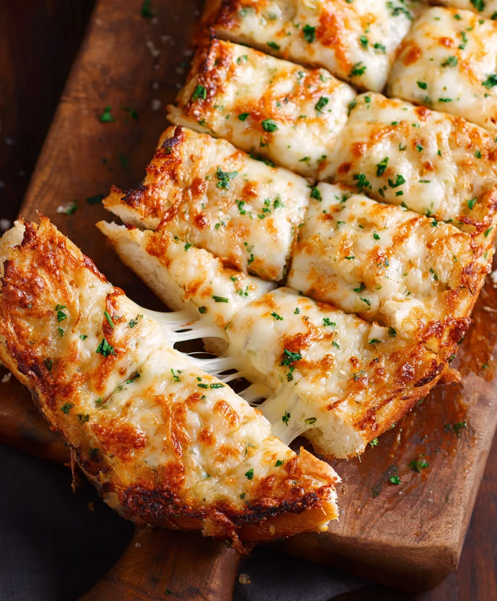Recette Ultime : Pain à l'ail gratiné et fromagé parfait