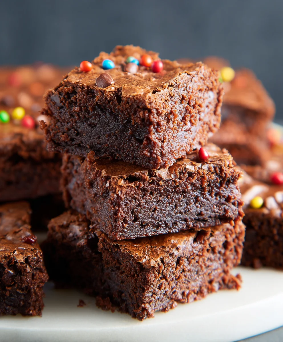 Brownies Cosmiques Fudgy : Un Délice Chocolat Absolu!