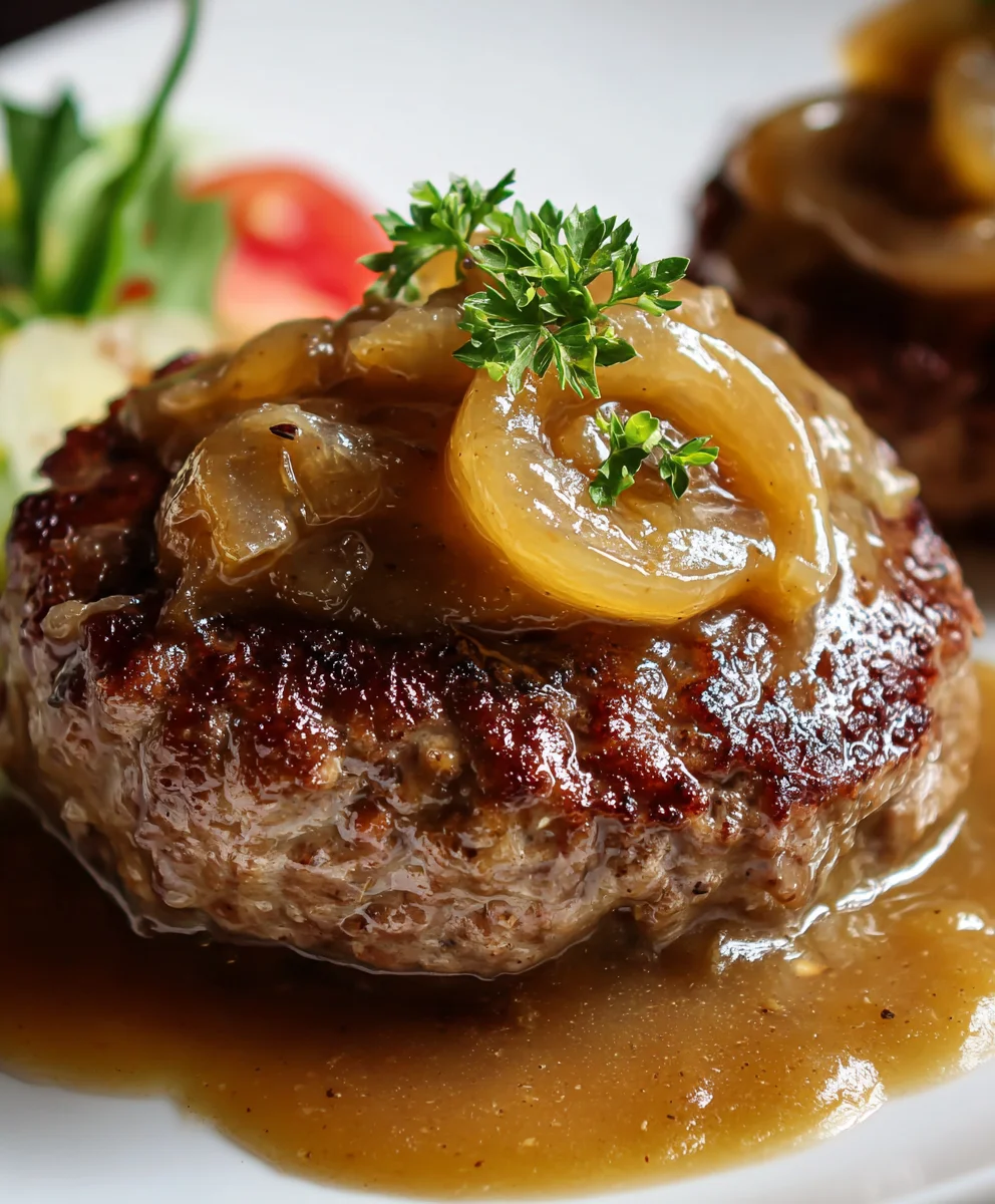 Steaks Hachés de Bœuf, Sauce aux Oignons Irrésistible