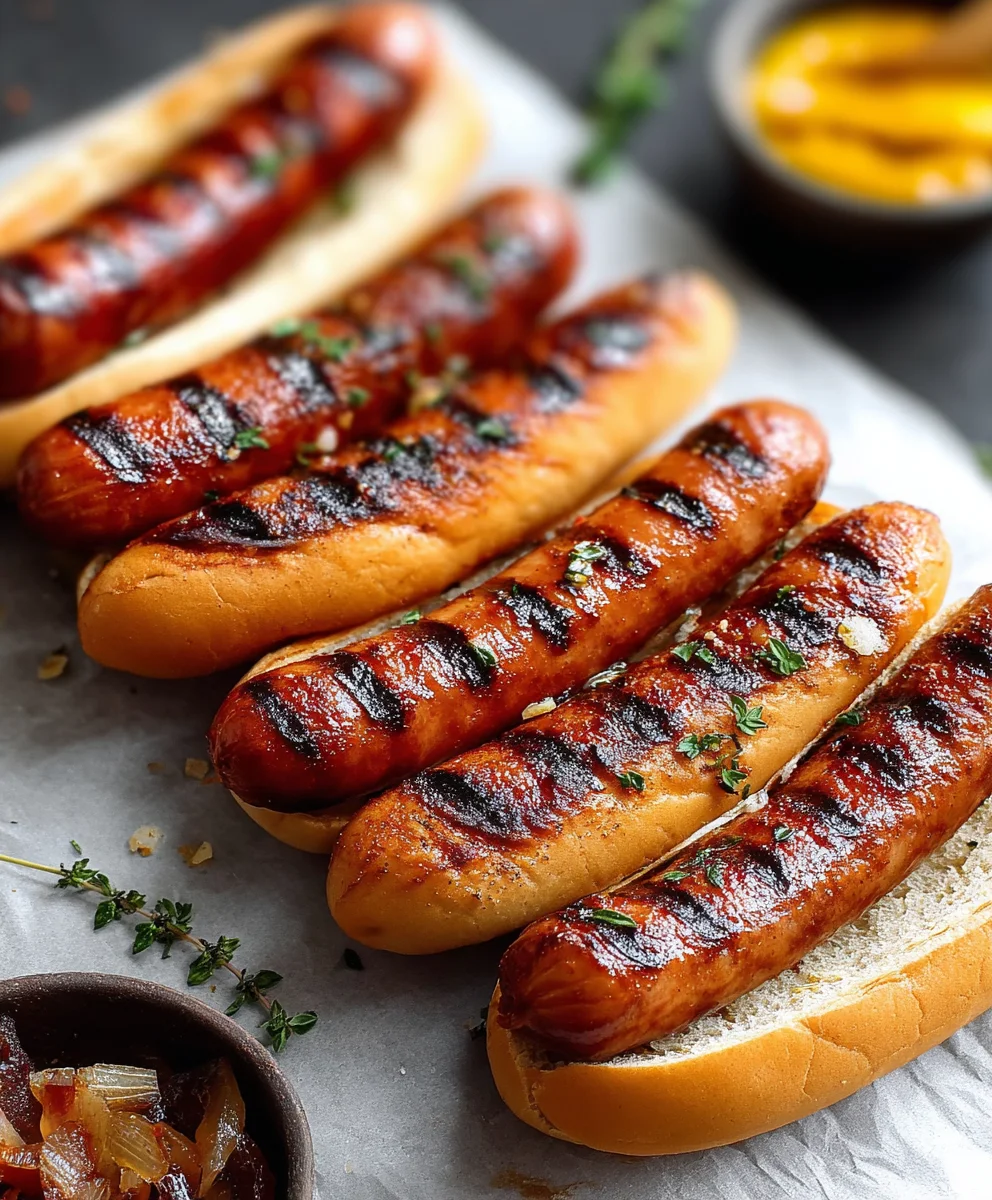 Fêtez le Juillet avec des Saucisses de Bœuf Grillées!