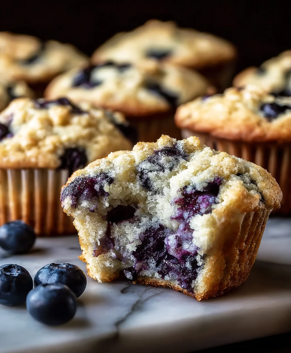 Muffins Faciles Myrtilles Crème Sûre : Une Gâterie Délicieuse