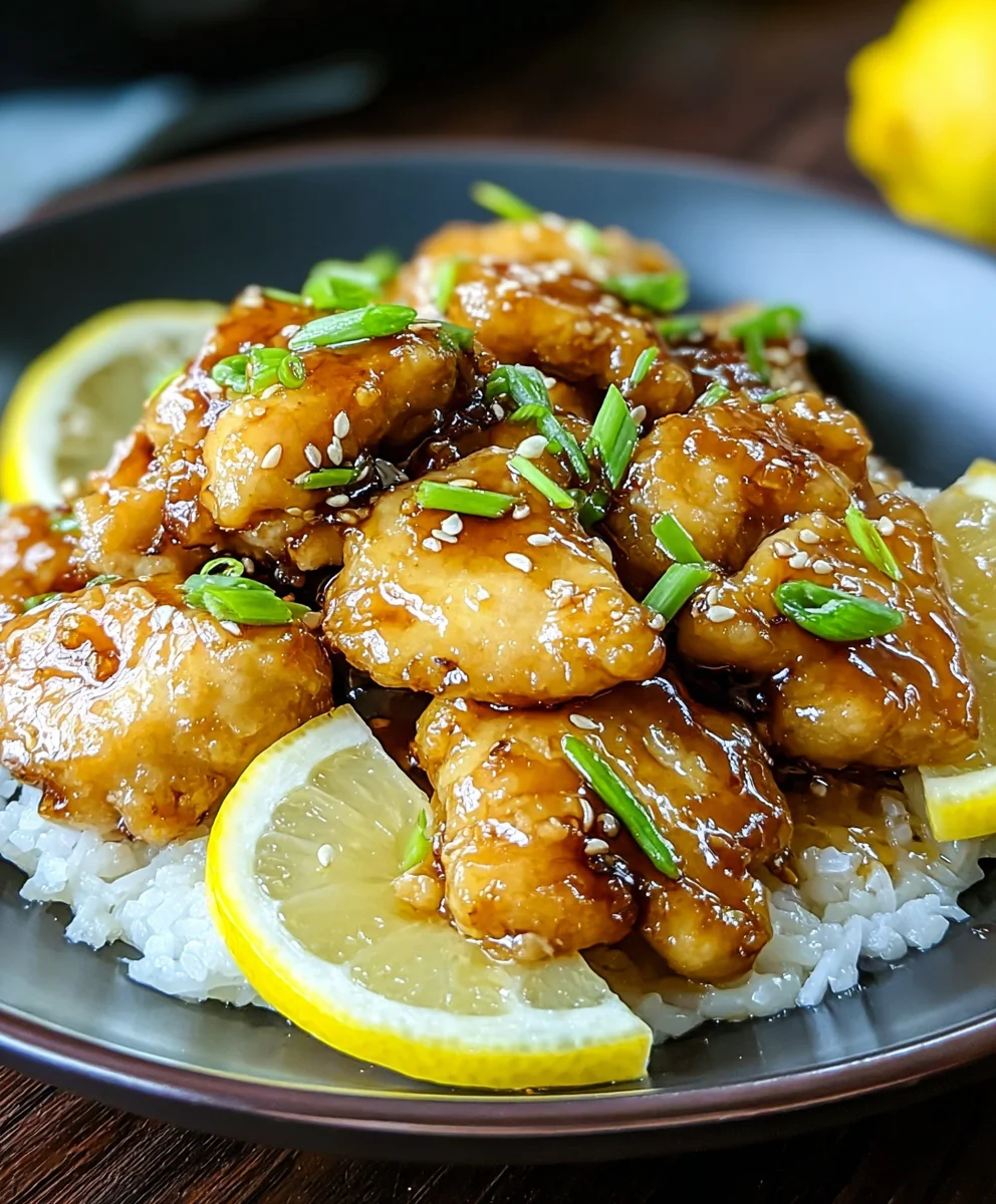 Poulet au Citron Chinois Irrésistible : Recette Express !