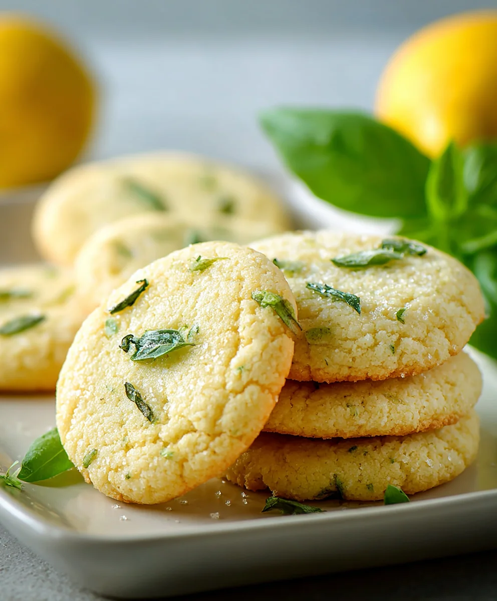 Biscuits Citron Basilic Frais : Une Douceur Irrésistible