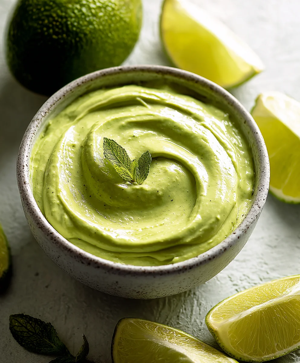 Recette Facile de Crema Avocat-Citron Vert Onctueuse