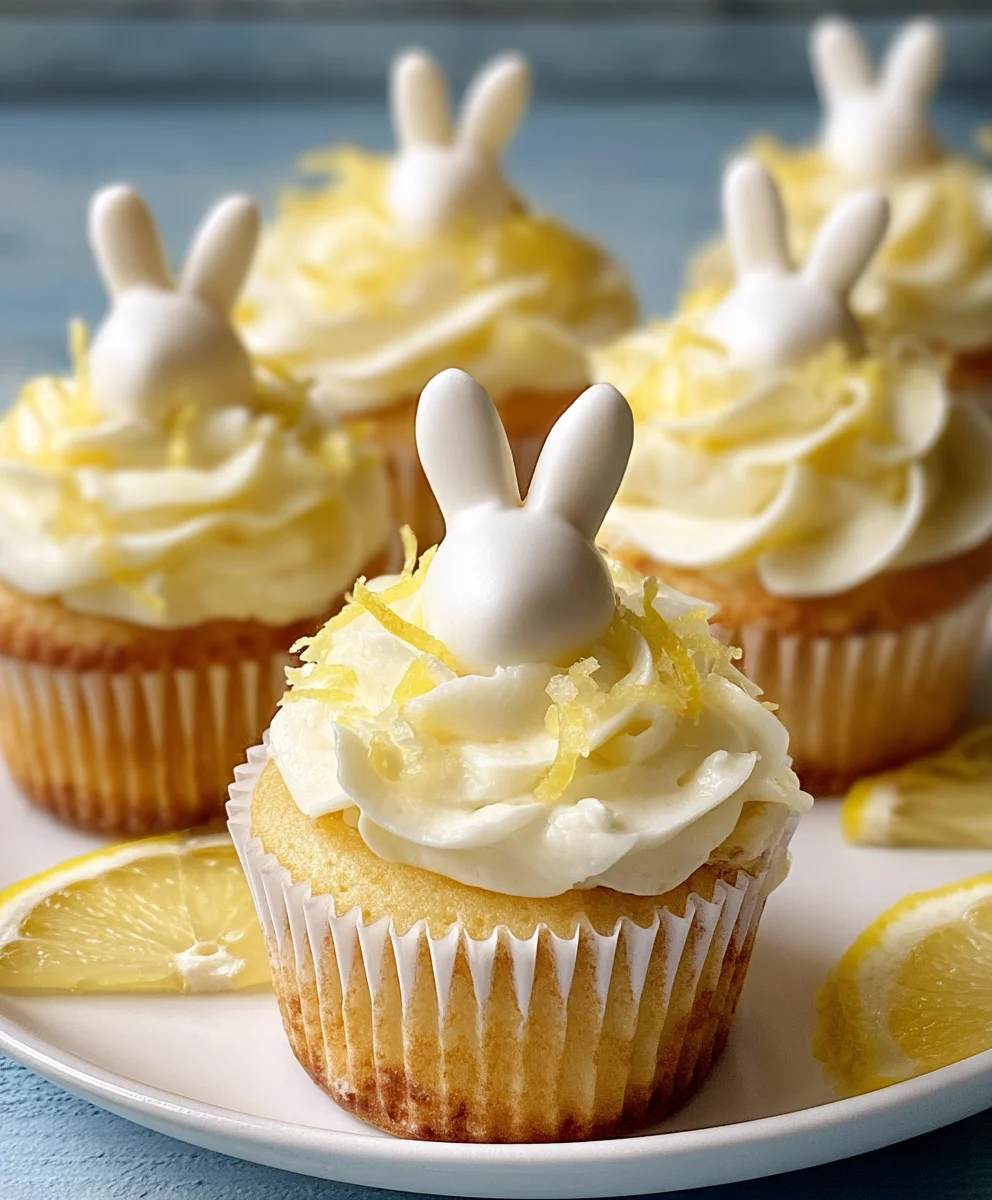 Recette de Délicieux Cupcakes Lapins au Citron