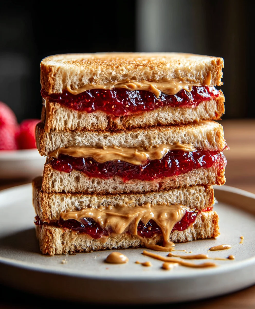 Sandwich Beurre Cacahuète & Confiture : Le Classique Facile