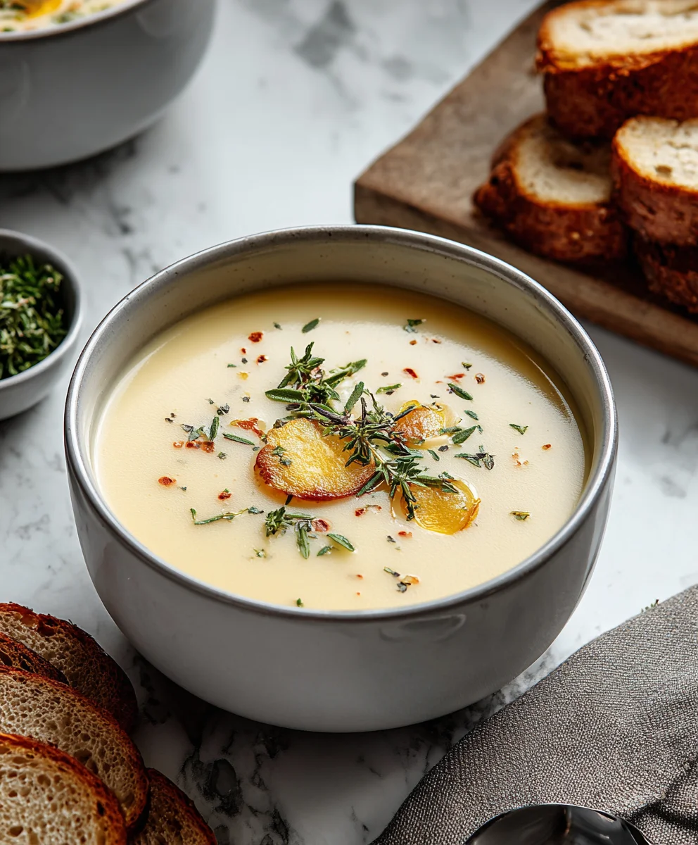 Soupe Crémeuse de Pommes de Terre