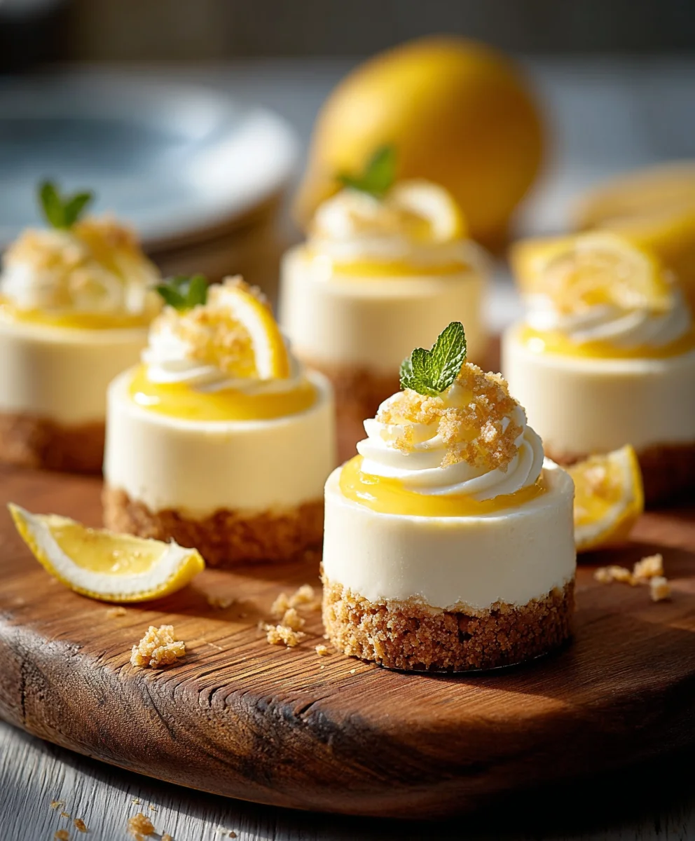 Recette facile: Mini Cheesecakes Citron, délicieusement frais!